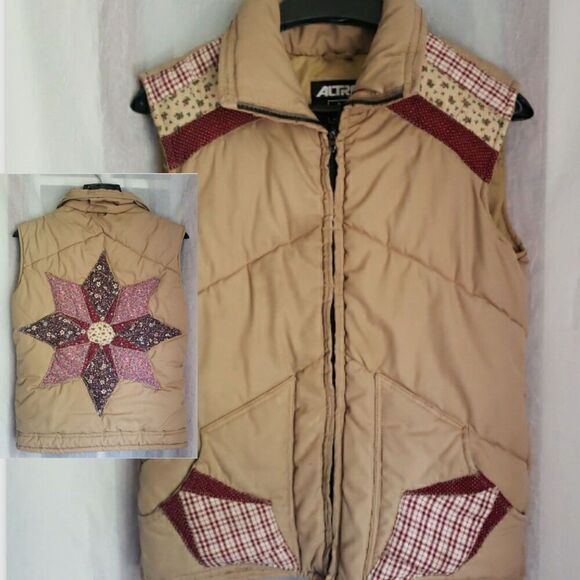 Vintage Altra Western Vest Quilted Cowboy Retro 80's Women's Size UNK See Pics - Picture 1 of 11